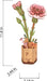 Model Kits - Wood Hands Craft Modern Wooden Puzzle: Pink Carnation