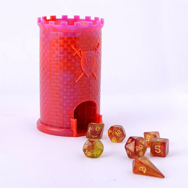 Pocket Citadel Mini Dice Tower - Purple w/Red - Saltire Games