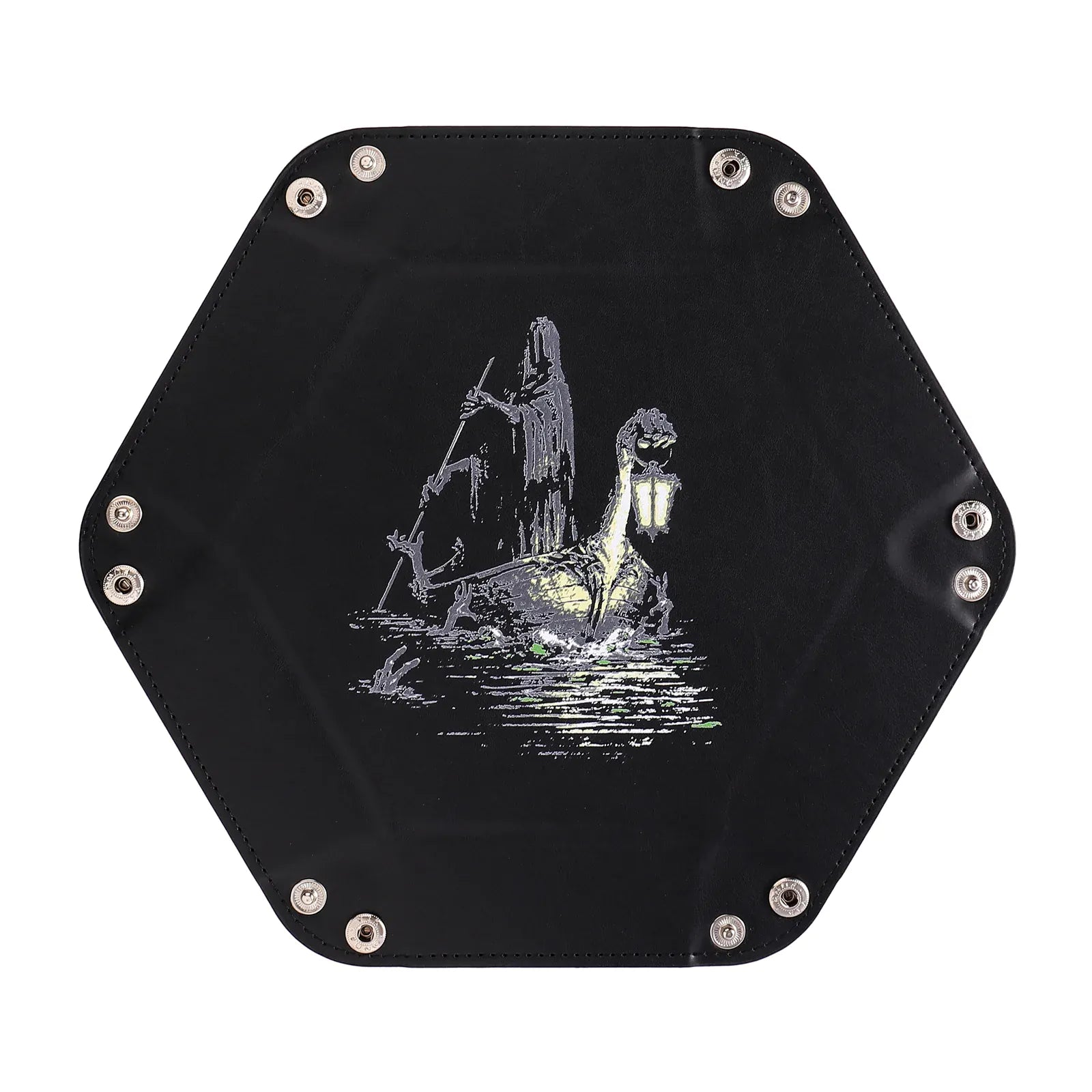 Table Armor Dice Tray with Fine Arts - Boatman - Saltire Games