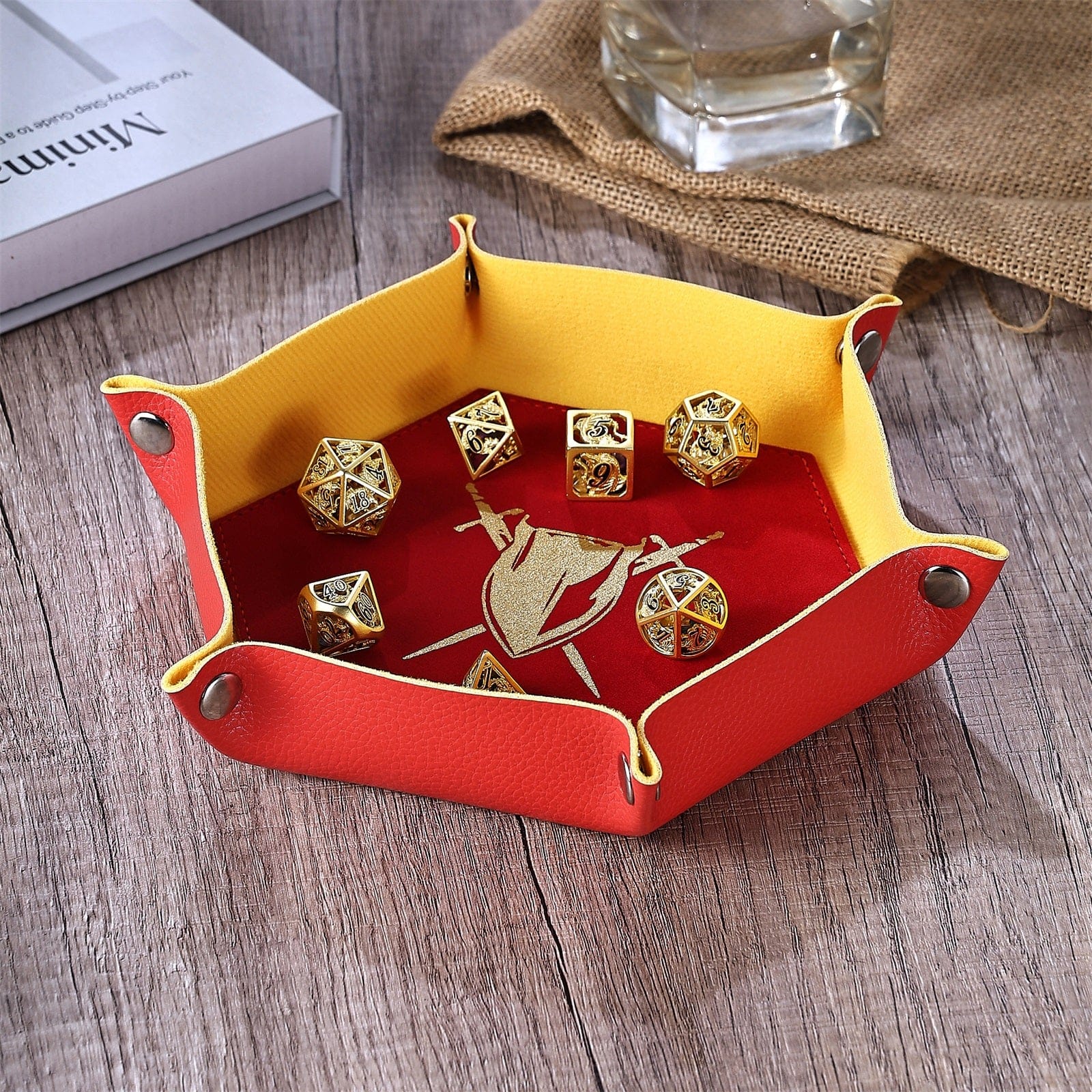 Dice - Accessories - Trays Hymgho Table Armor Dice Tray With Fine Arts-Dnd Class Fighter