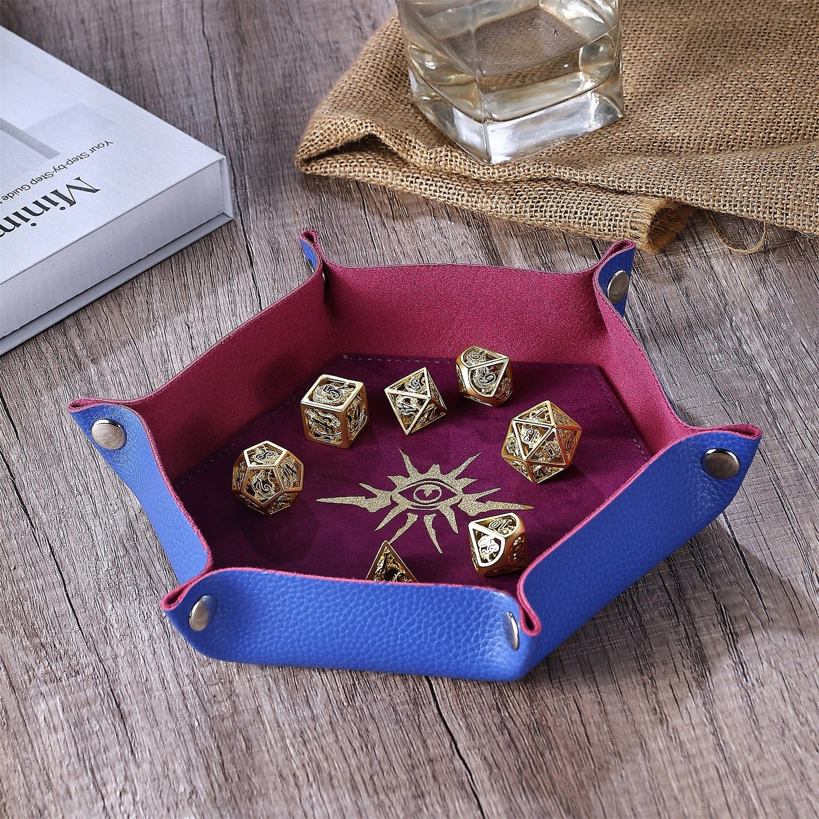 Dice - Accessories - Trays Hymgho Table Armor Dice Tray With Fine Arts-Dnd Class Warlock