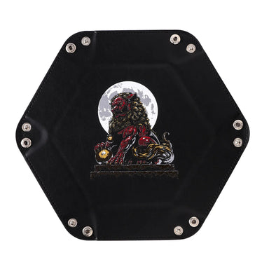 Table Armor Dice Tray with Fine Arts - Foo Dog - Saltire Games