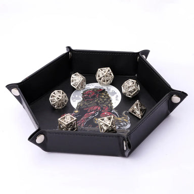 Table Armor Dice Tray with Fine Arts - Foo Dog - Saltire Games