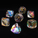 Dice - Gemstone Hymgho Dragon's Hoard Luster Cut Dice Set - Prismatic Crystal