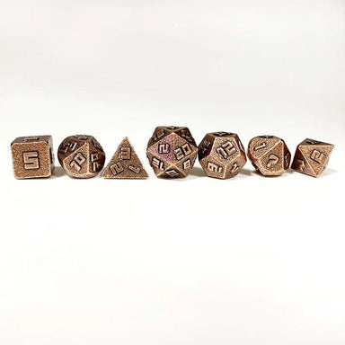 10mm Mini Metal Dice Set Ancient Copper - Saltire Games