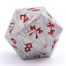 Dice - Metal Hymgho Barbarian Solid Metal Polyhedral Dice Set - Brushed Red