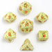 Dice - Metal - Hollow Hymgho Hollow Metal Necromancer Dice Set - Glow In The Dark Green