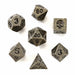 Unseelie Mini Metal RPG Dice Set - Ancient Bronze - Saltire Games