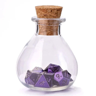 Unseelie Mini Metal RPG Dice Set - Purple - Saltire Games