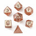 Unseelie Mini Metal RPG Dice Set - Rose Gold - Saltire Games
