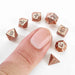 Unseelie Mini Metal RPG Dice Set - Rose Gold - Saltire Games