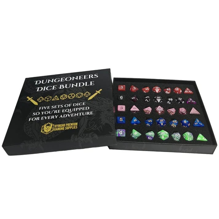 Dungeoneers Dice Bundle - 5 Sets Polymer Dice - Saltire Games