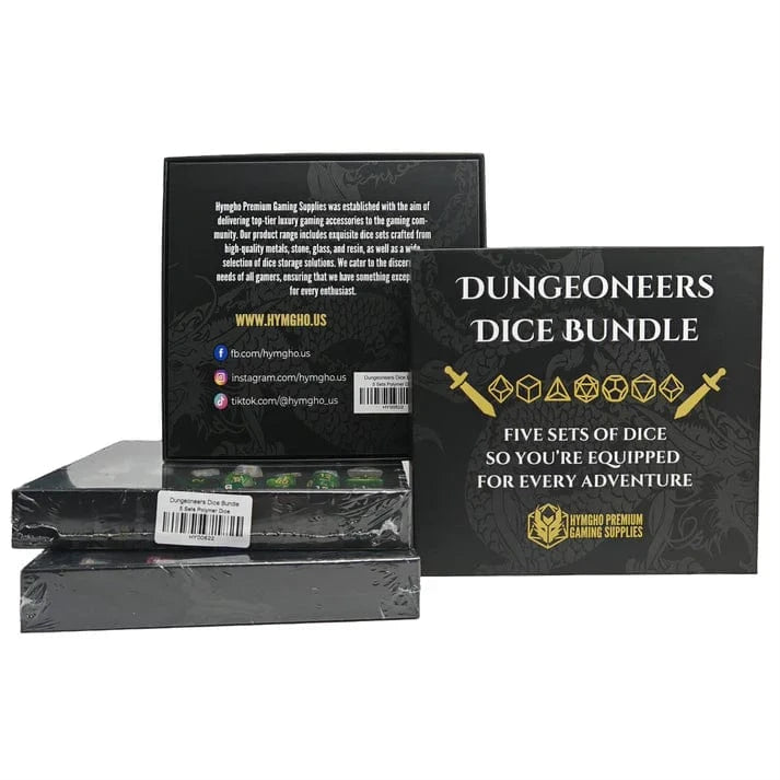 Dungeoneers Dice Bundle - 5 Sets Polymer Dice - Saltire Games