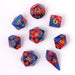 Wyrmforged Rollers - Rounded Edge 8 Piece Polyhedral Dice set - Stormcaller - Saltire Games