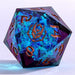 Dice - Resin Hymgho Captured Magic Handmade Sharp Edge Resin Dice-Blue Red Layered