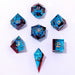 Dice - Resin Hymgho Captured Magic Handmade Sharp Edge Resin Dice-Blue Red Layered