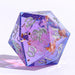 Dice - Resin Hymgho Captured Magic Sharp Edge Resin Dice Set-Gilded Storm