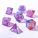 Dice - Resin Hymgho Captured Magic Sharp Edge Resin Dice Set-Gilded Storm