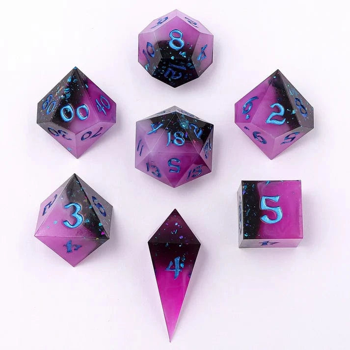 Captured Magic Sharp Edge Resin Dice Set-Interstellar Magic - Saltire Games