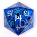 Dice - Resin - Liquid Core Hymgho Sharp Edge Liquid Core 55mm Chonk D20-Healing Gaze