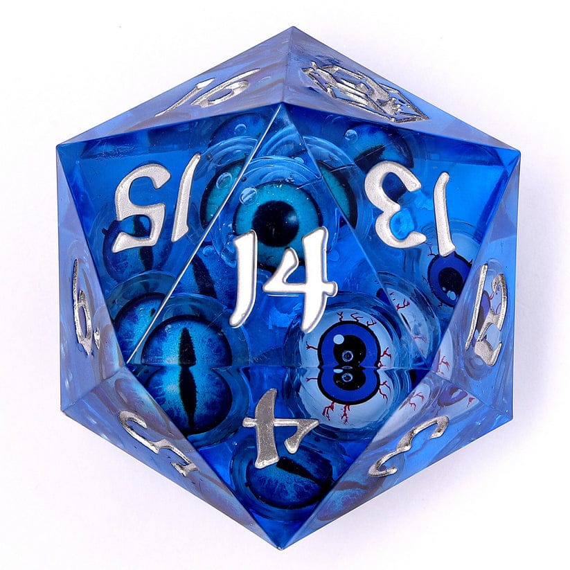 Dice - Resin - Liquid Core Hymgho Sharp Edge Liquid Core 55mm Chonk D20-Healing Gaze