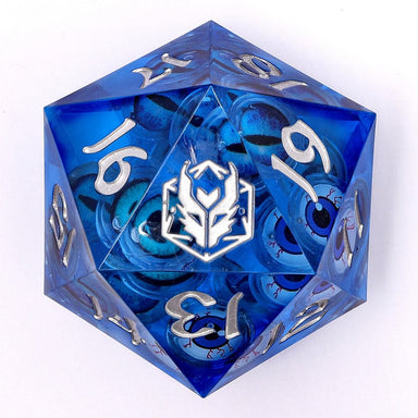 Dice - Resin - Liquid Core Hymgho Sharp Edge Liquid Core 55mm Chonk D20-Healing Gaze