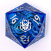 Dice - Resin - Liquid Core Hymgho Sharp Edge Liquid Core 55mm Chonk D20-Healing Gaze