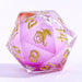 Dice - Resin - Liquid Core Hymgho Sharp Edge Liquid Core RPG Dice Set -Arcane Bloosom