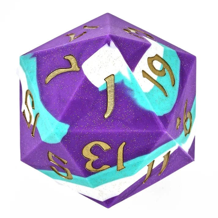 55MM Chonk Rubber Silicon D20 - Celestial Gleam - Saltire Games