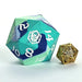 55MM Chonk Rubber Silicon D20-The Ice Ball - Saltire Games