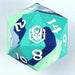 55MM Chonk Rubber Silicon D20-The Ice Ball - Saltire Games