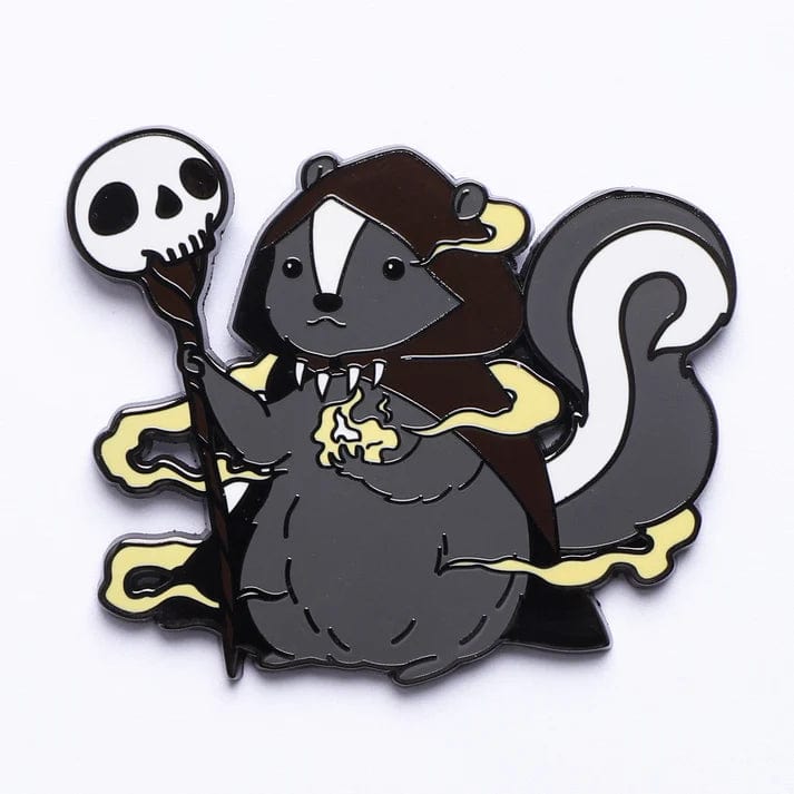 Quest's Reward Fine Art Class Pins: Balthazar Grimheart-Skunk Warlock - Saltire Games