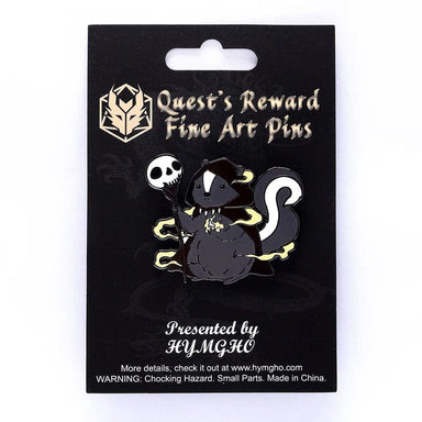 Quest's Reward Fine Art Class Pins: Balthazar Grimheart-Skunk Warlock - Saltire Games