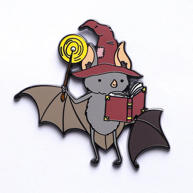 Quest's Reward Fine Art Pin - Gideon Thunderwing Bat Wizard - Saltire Games