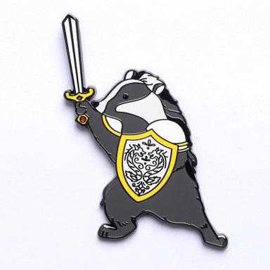Quest's Reward Fine Art Pin - Riven Ironclaw Badger Paladin - Saltire Games