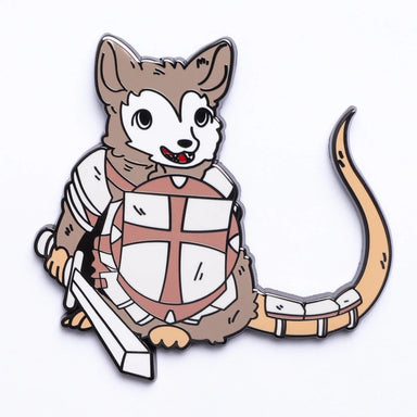 Quest's Reward Fine Art Pin - Victor Silverfur Opossum Fighter - Saltire Games