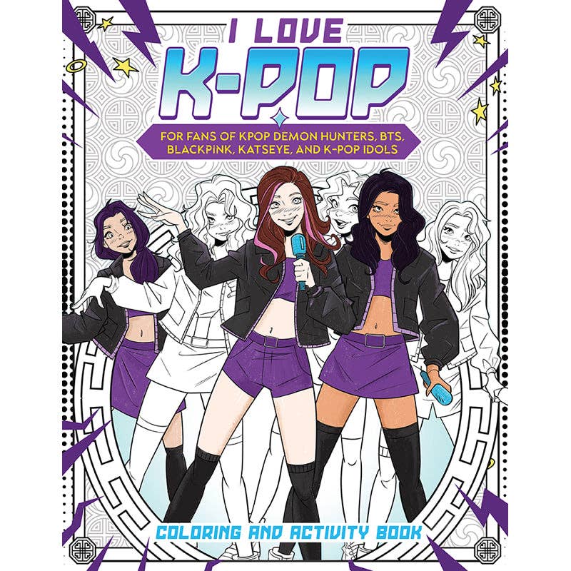 Books - Coloring - Activity Insight Editions - #1 Pop Culture Publisher I Love K-pop Coloring and Activity Book