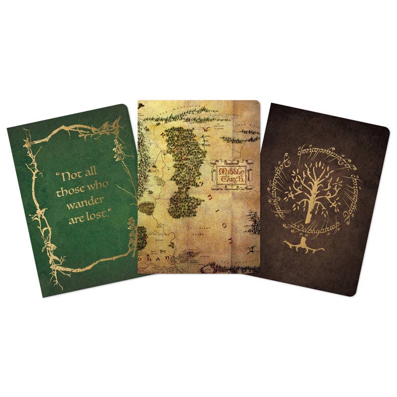 Books - Journals Insight Editions - #1 Pop Culture Publisher Lord of the Rings Planner Notebook Collection (Set of 3)