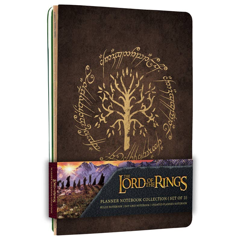 Books - Journals Insight Editions - #1 Pop Culture Publisher Lord of the Rings Planner Notebook Collection (Set of 3)