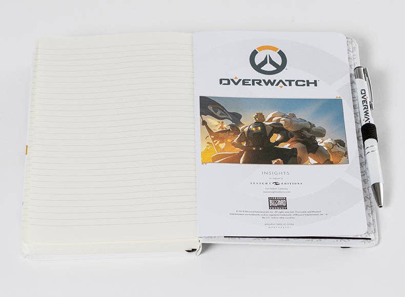 Books - Journals Insight Editions - #1 Pop Culture Publisher Overwatch: Hardcover Ruled Journal With Pen