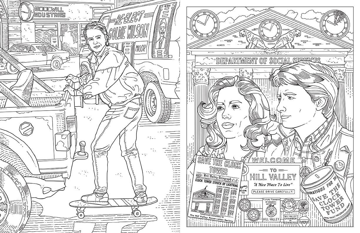 Back to the Future: The Official Coloring Book - Saltire Games