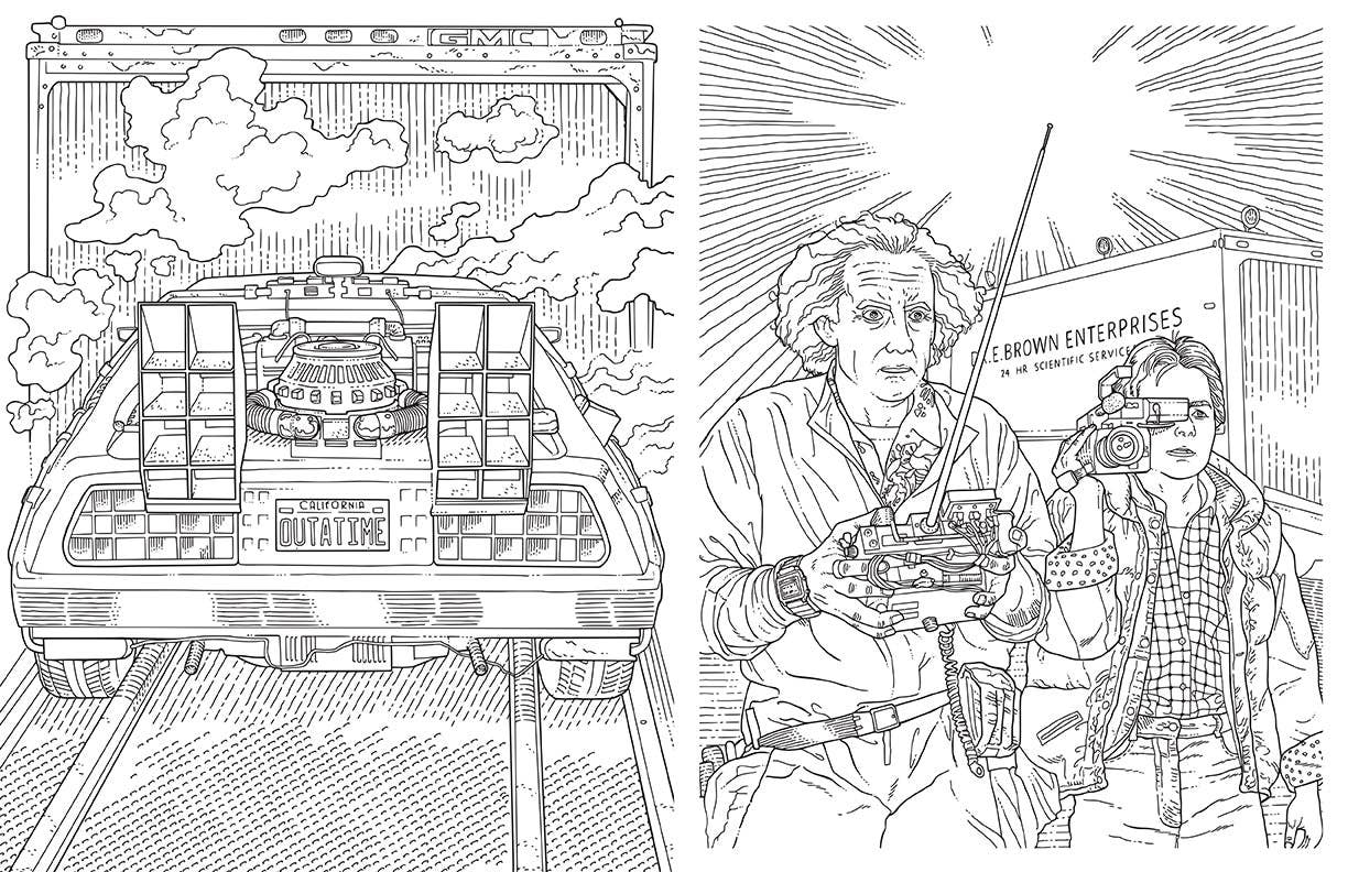 Back to the Future: The Official Coloring Book - Saltire Games
