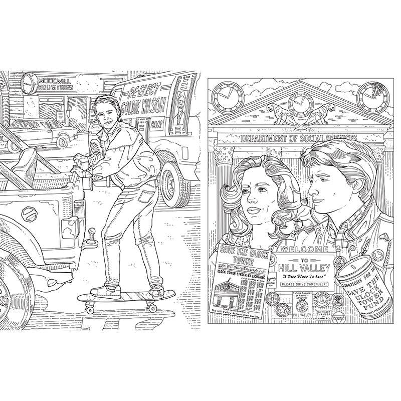 Back to the Future: The Official Coloring Book - Saltire Games