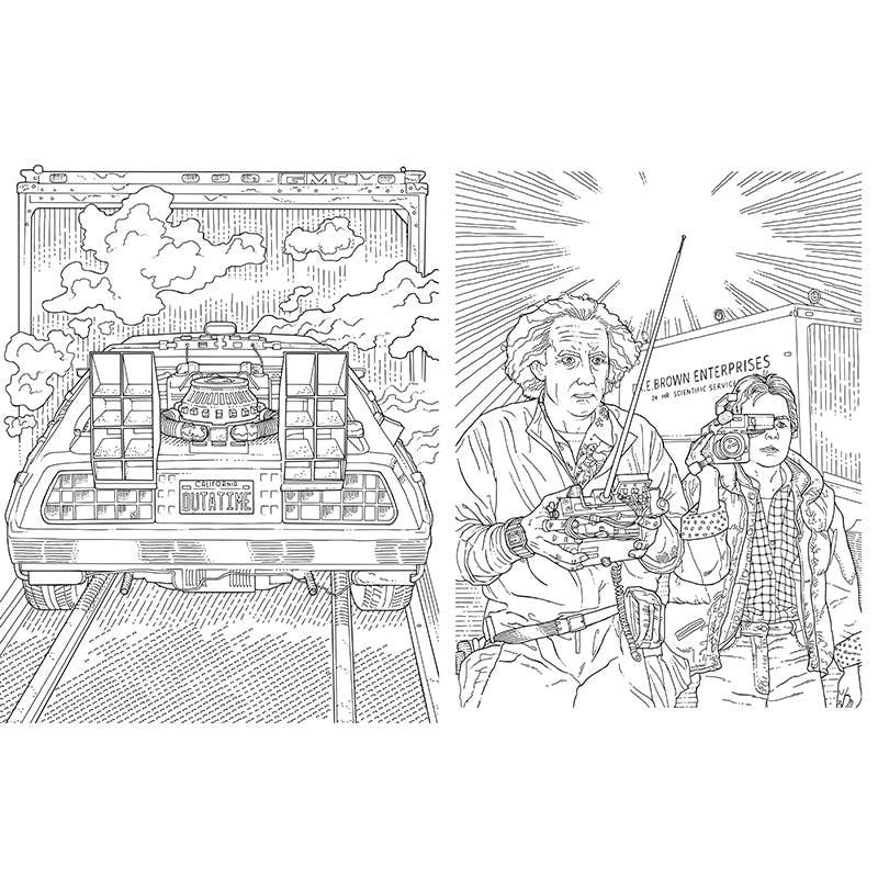 Back to the Future: The Official Coloring Book - Saltire Games