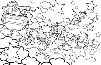 Books - Coloring - Activity Insight Editions Sonic the Hedgehog: The Official Adult Coloring Book