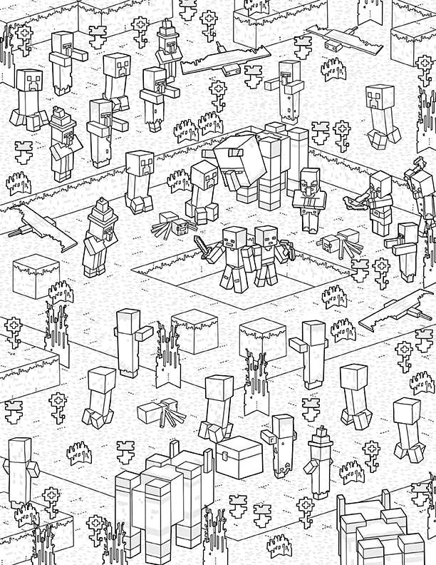 The Official Minecraft Coloring Book - Saltire Games