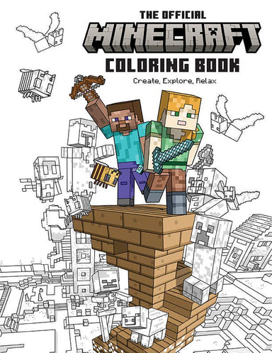 Books - Coloring - Activity Insight Editions The Official Minecraft Coloring Book