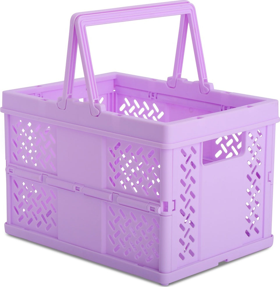 Small Lavender Foldable Storage Crate - Saltire Games