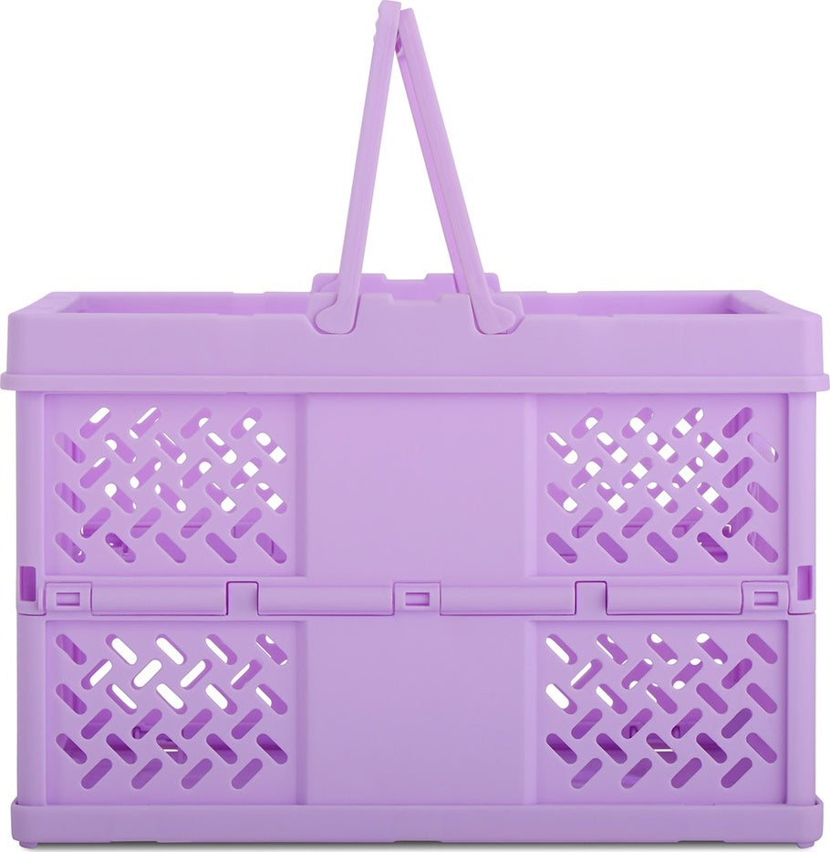 Small Lavender Foldable Storage Crate - Saltire Games