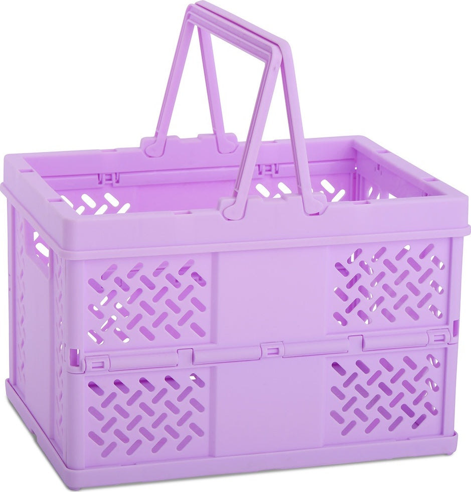 Small Lavender Foldable Storage Crate - Saltire Games